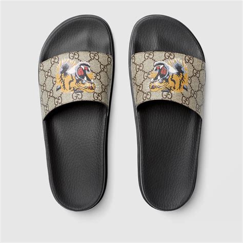 gucci slides tiger mens